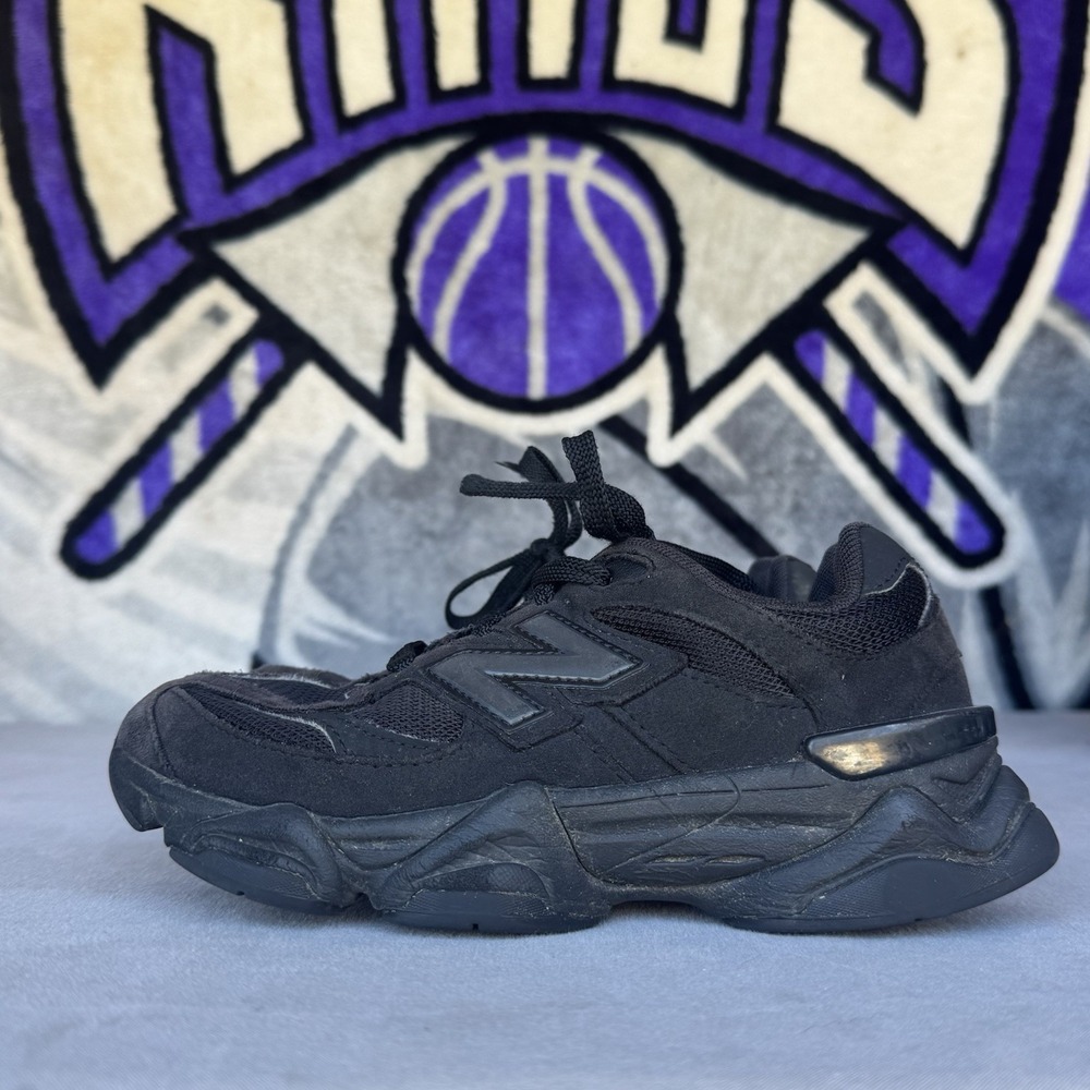 Size 3Y - New Balance 9060 Triple Black GC9060BB GS kids